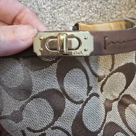 Authentic Coach Women's Brown Patterned Ankle Boots - Picture 9 of 11